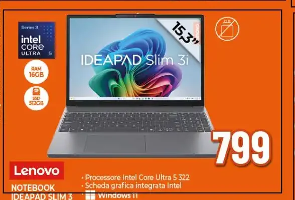 Notebook Lenovo IdeaPad Slim 3