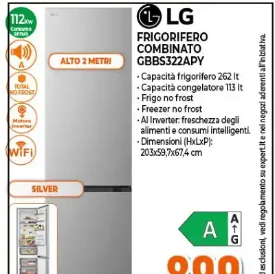 Frigorifero combinato LG GBBS322APY