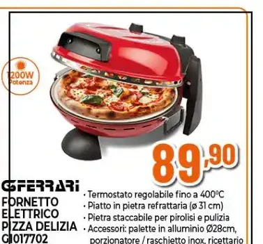 Fornetto elettrico Pizza Delizia GIOT7702