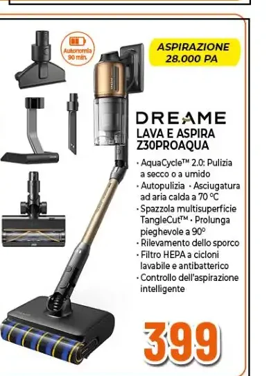 Lavapavimenti e aspirapolvere Z30Pro Aqua