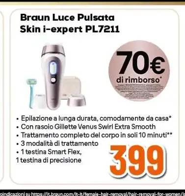 Braun luce pulsata Skin i-expert PL7211