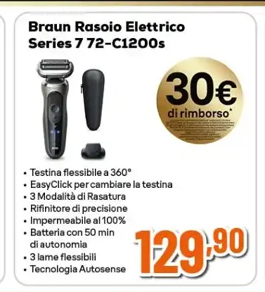 Braun rasoio elettrico Series 7 72-C1200s