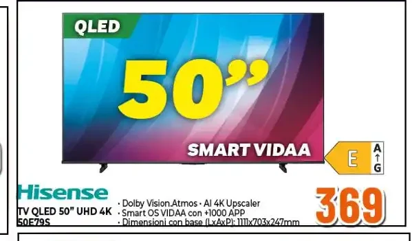 Hisense TV QLED 50 UHD 4K 50E79Q
