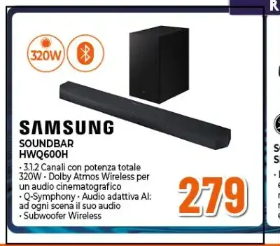 Samsung soundbar HWQ600H
