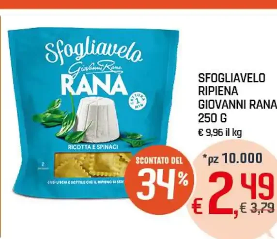 Sfogliavelo ripiena ricotta e spinaci