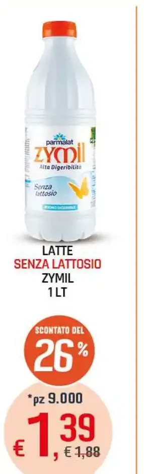 Latte senza lattosio Zymil
