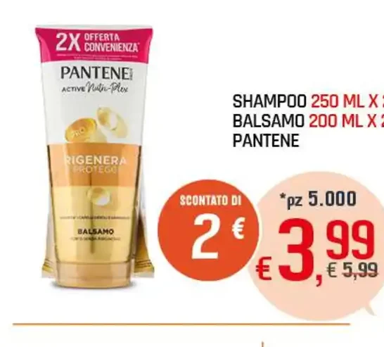 Shampoo e balsamo Pantene