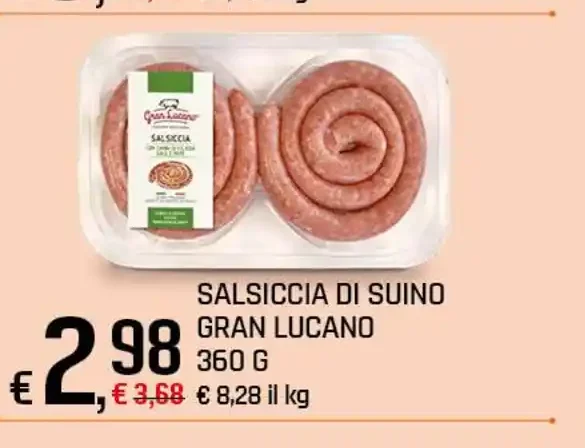Salsiccia di suino Gran Lucano
