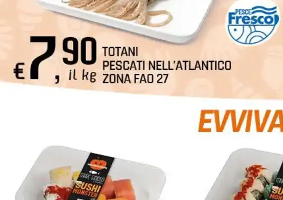 Totani pescati nell’Atlantico zona FAO 27