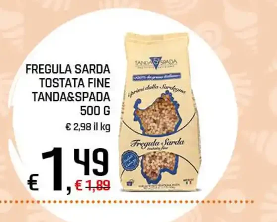 Fregula sarda tostata fine Tanda & Spada