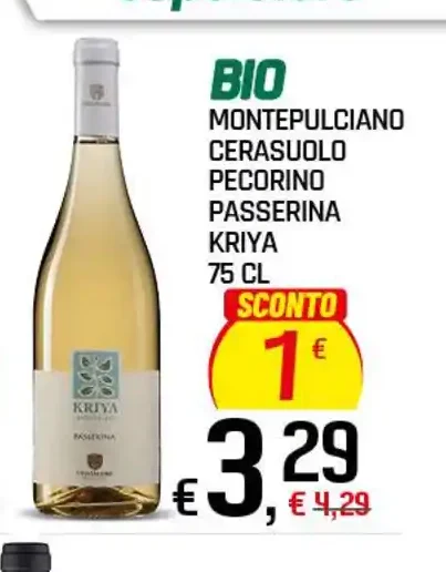 Montepulciano Cerasuolo Pecorino Passerina Kriya Bio