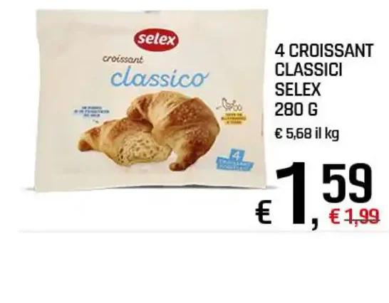 4 Croissant classici Selex