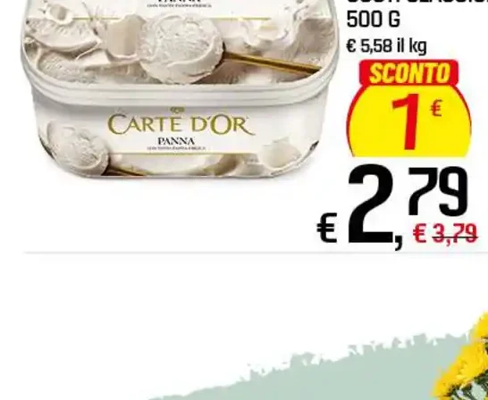 Gelato Carte d'Or gusti classici