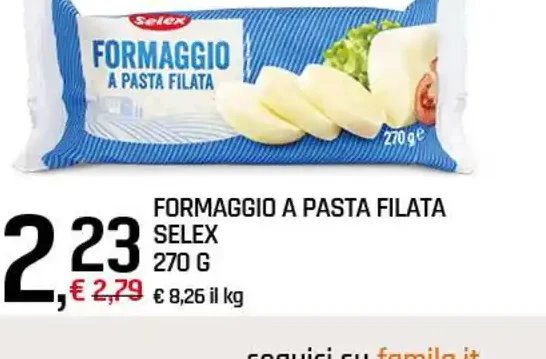 Formaggio a pasta filata Selex