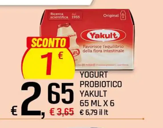 Yogurt probiotico Yakult