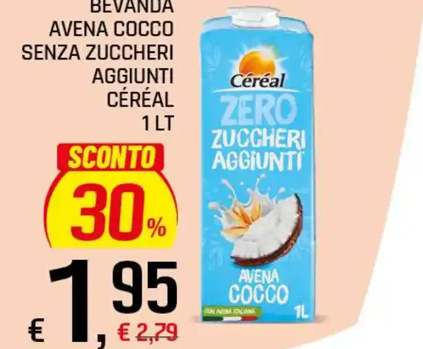 Bevanda avena cocco Céréal