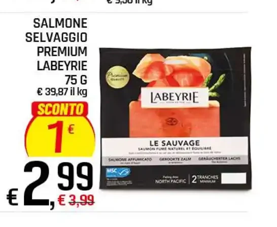Salmone selvaggio premium Labeyrie