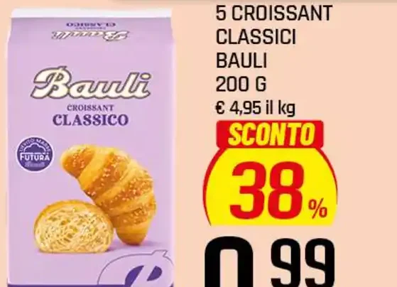5 croissant classici Bauli
