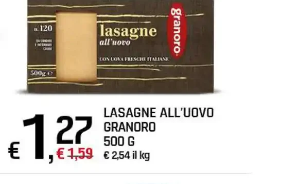Lasagne all'uovo Granoro