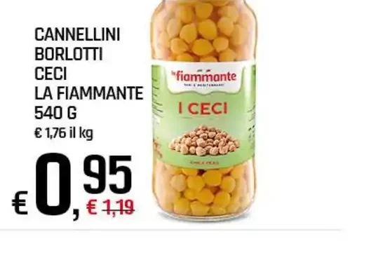 Cannellini borlotti ceci La Fiammante