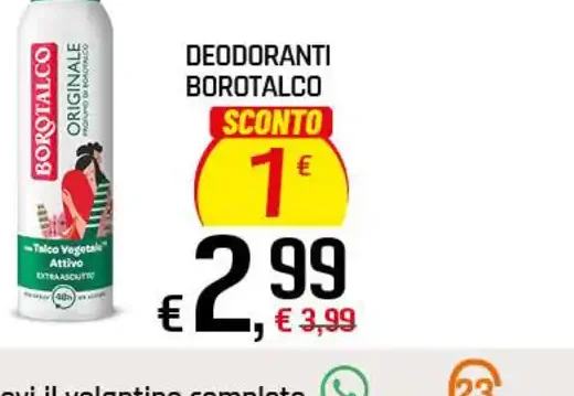 Deodorante Borotalco