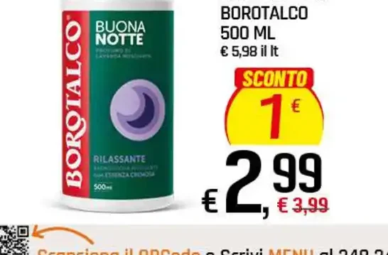 Bagnodoccia Borotalco