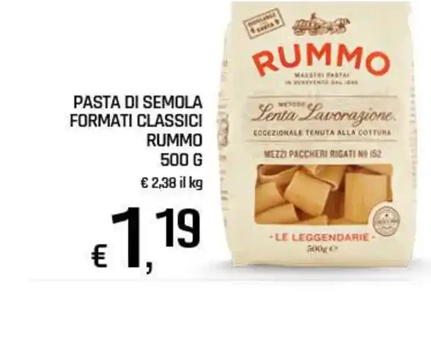 Pasta di semola formati classici Rummo