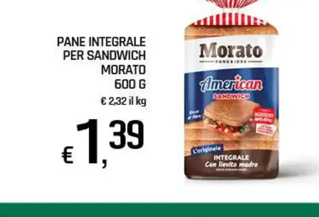 Pane integrale per sandwich Morato