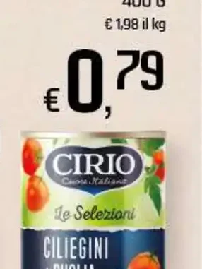 Ciliegini di Puglia e pelati Cirio