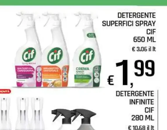 Detergente superfici spray Cif