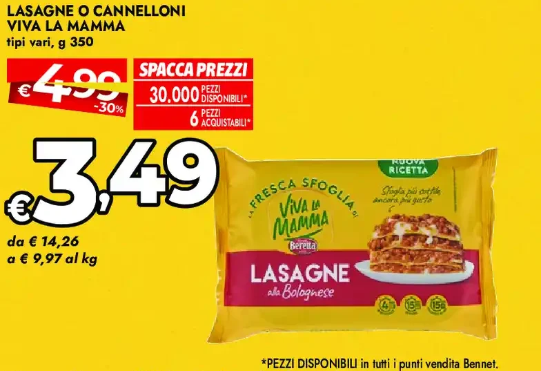 Lasagne o cannelloni Viva la Mamma