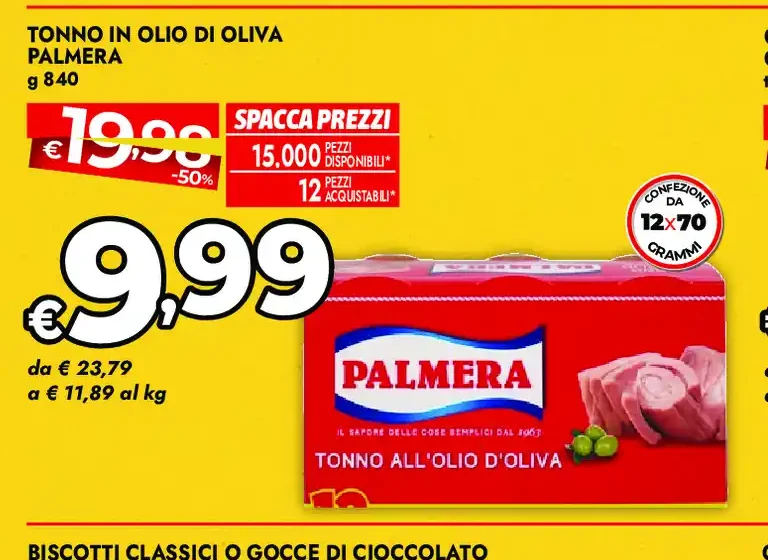 Tonno in olio di oliva Palmera