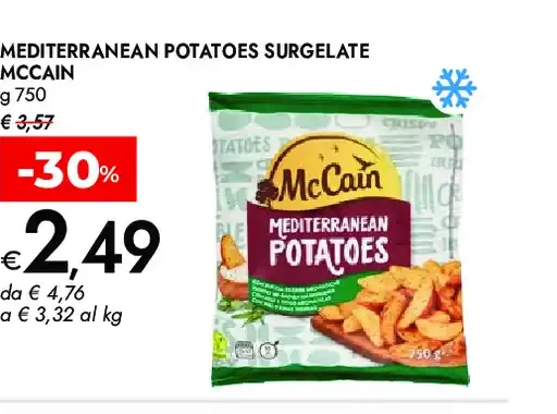 Mediterranean potatoes surgelate