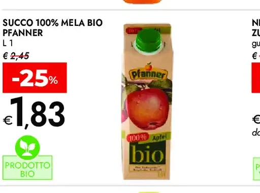 Succo 100% mela bio
