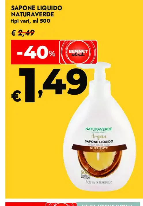 Sapone liquido Naturaverde