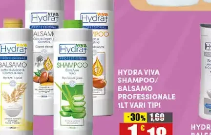 Shampoo balsamo professionale Hydra Viva