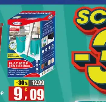 Flat mop con ricambio