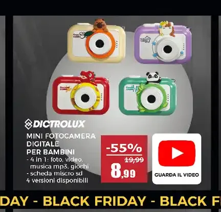 Mini fotocamera digitale per bambini