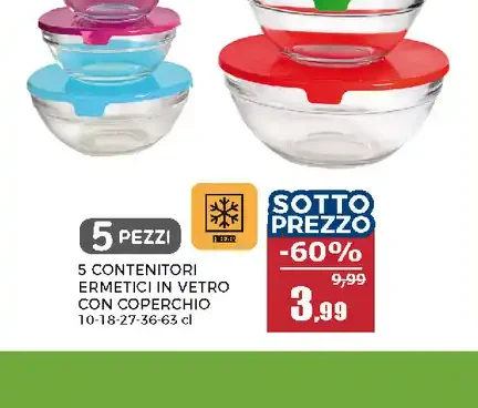 Contenitori ermetici in vetro
