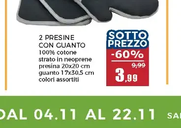 Presine con guanto