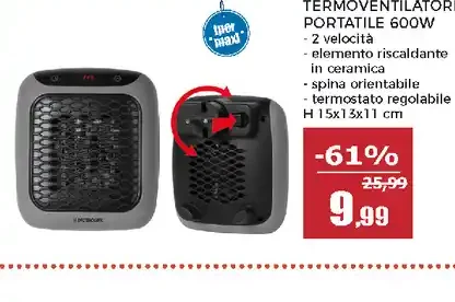 Termoventilatore portatile