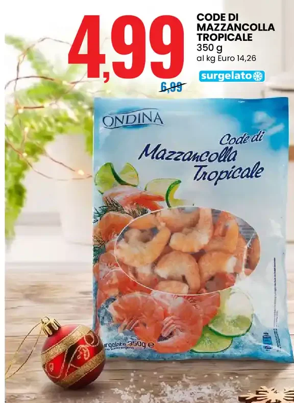 code di mazzancolla tropicale
