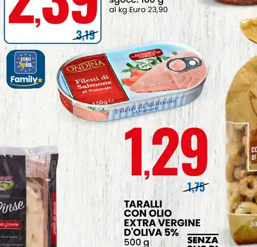 filetti di salmone al naturale