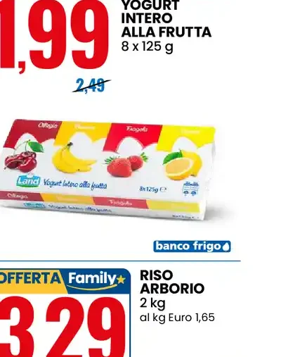 Yogurt intero alla frutta