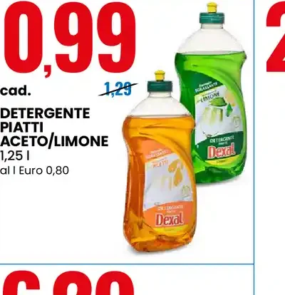 Detergente piatti Aceto/Limone