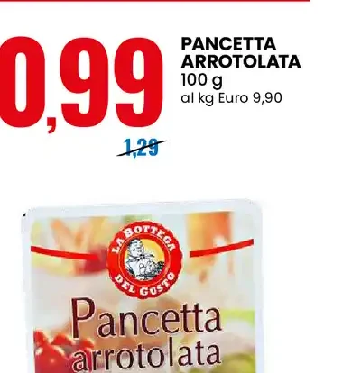 Pancetta arrotolata