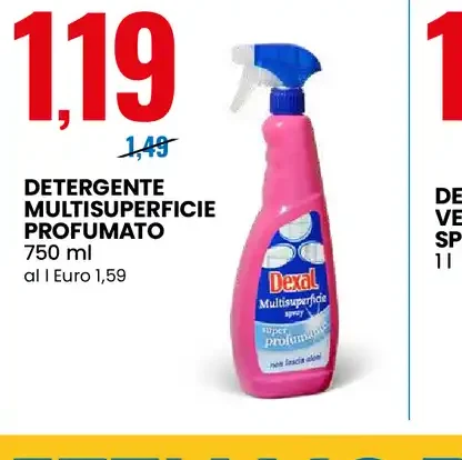 Detergente multisuperficie profumato