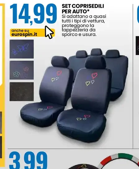 Set coprisedili per auto
