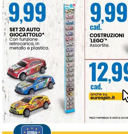Set 20 auto giocattolo