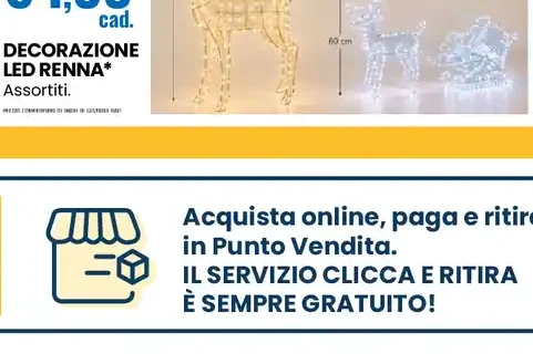Decorazione LED renna